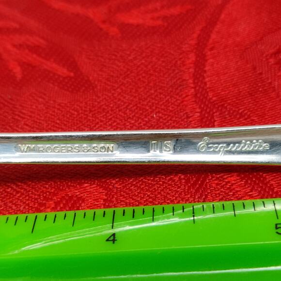 6 TeaSps 1940'S Wm ROGERS "EXQUISITE" TeaSpoons Silver Plated Beautiful - Picture 7 of 16
